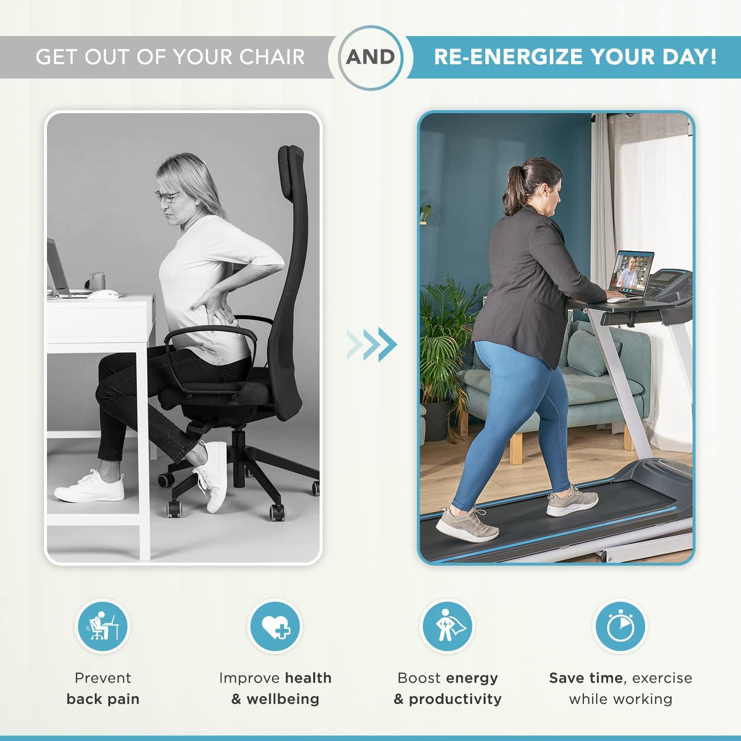 Treadmill Desk Attachment - Adjustable Treadmill Laptop Holder - Easy to Set Up Laptop Stand for Treadmill - Universal Treadmill Accessories for Reading - Treadmill Laptop Desk Workstation Pack of 2