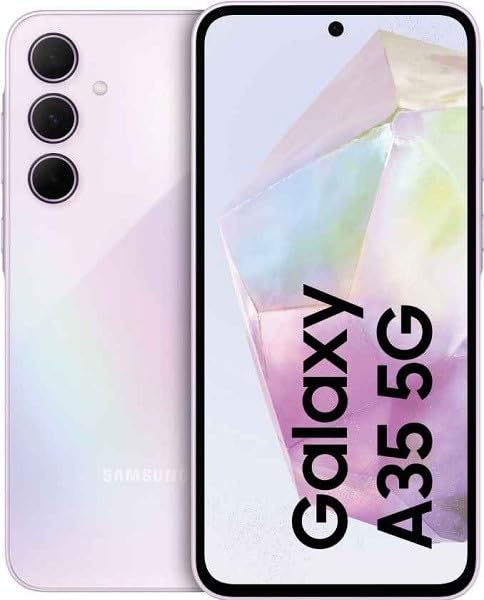 Samsung Galaxy A35 5G + 4G LTE (256GB + 8GB) (Tmobile Mint Tello & Global) Unlocked Latin America Warranty SM-A356E/DS 6.6" 120Hz 50MP Triple + (25W Wall Dual Charger)