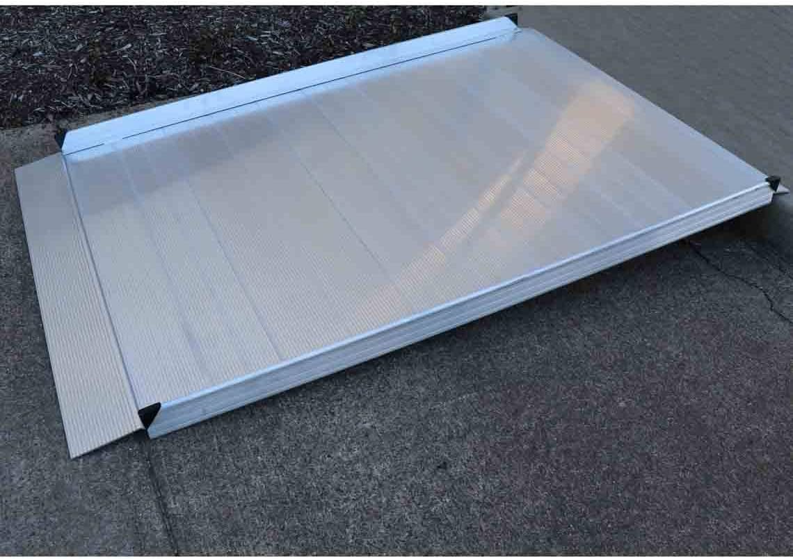Titan 6 Foot Aluminum Wheelchair Entry Ramp Complies with ADA CA Building Code Ramp Only