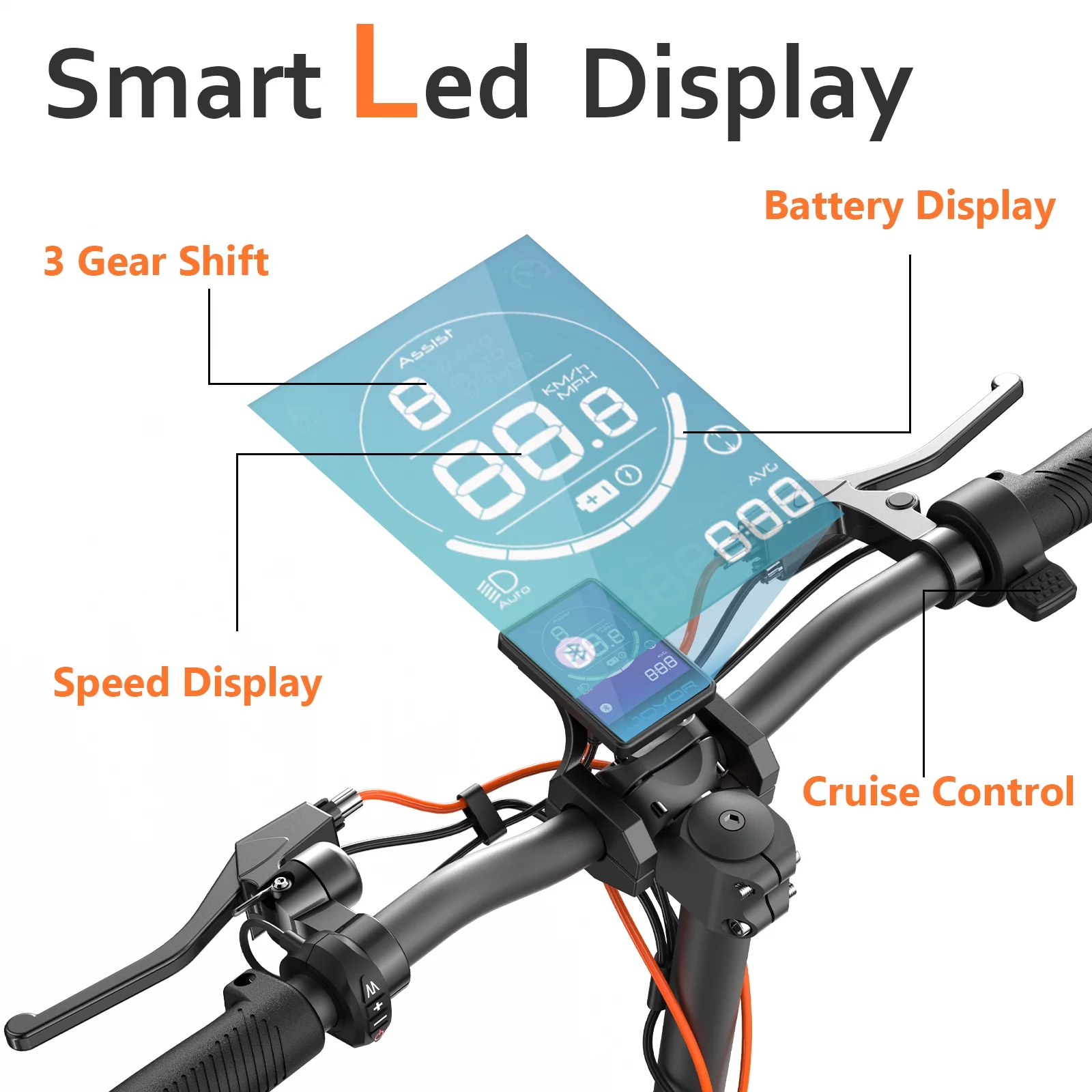 JOYOR Electric Scooter, 800W Motor Up to 31 MPH & 34 Miles Ranges, 10" Pneumatic Tires Commuter Adult Electric Scooter