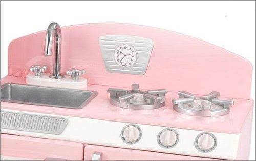Kidkraft Retro Kitchen and Refrigerator in Pink