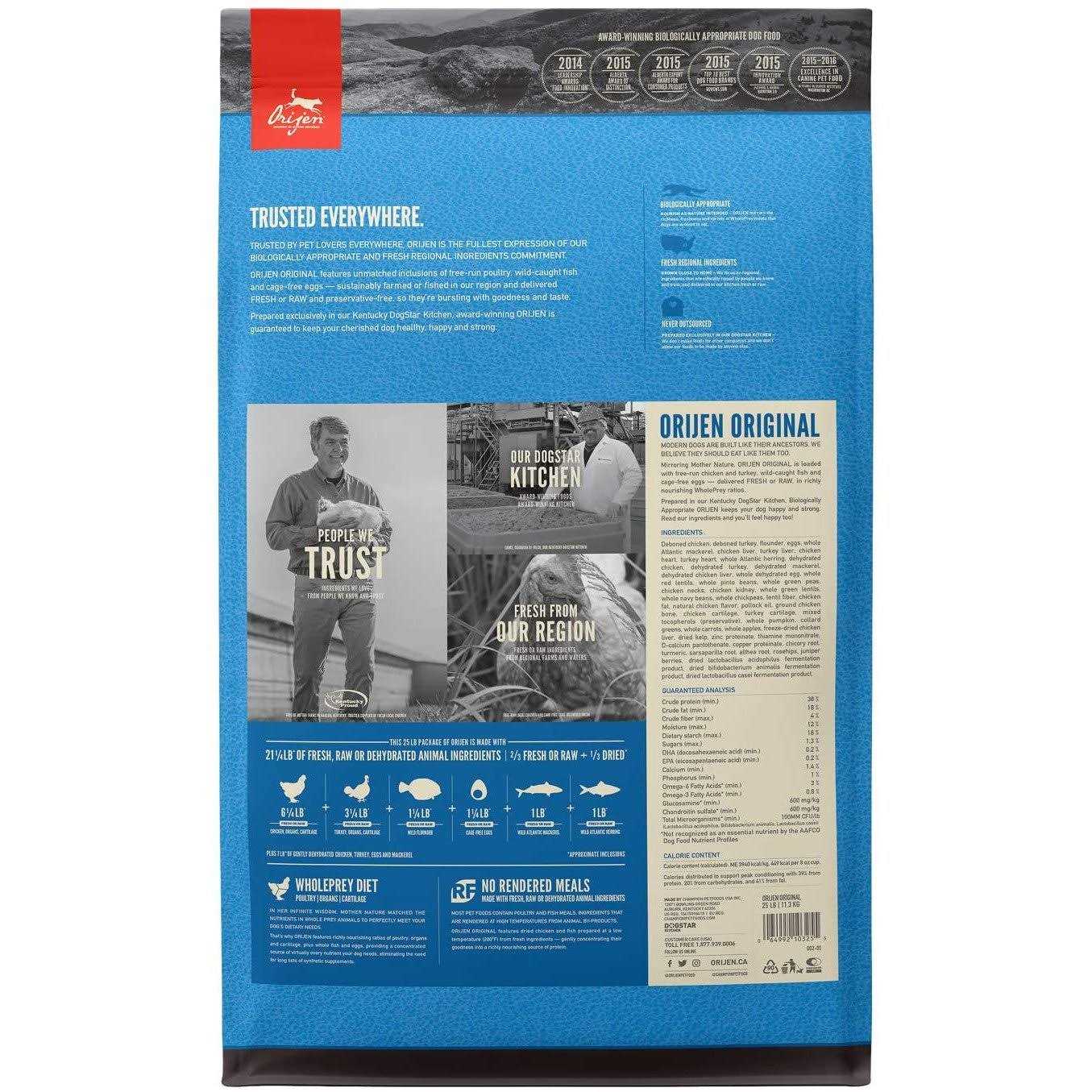 Orijen Original Dry Dog Food - Pet Supplies online store