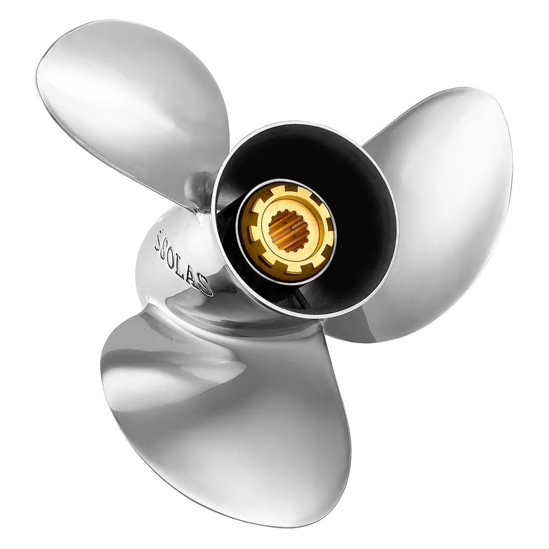 Solas 3532-140-21 New Saturn PROPELLER Fits Yamaha - Stainless Steel