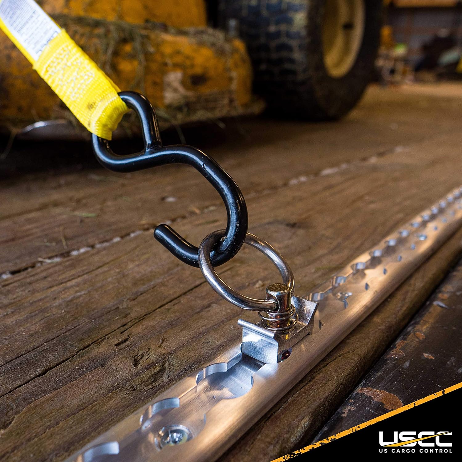 US Cargo Control Aluminum L Track – 96 Inch Length – Perfect for Securing Motorcycles, ATVs, Utility Tractors, Dirt Bikes, and More – Use On Pickup Trucks, Vans, Or Utility Trailers