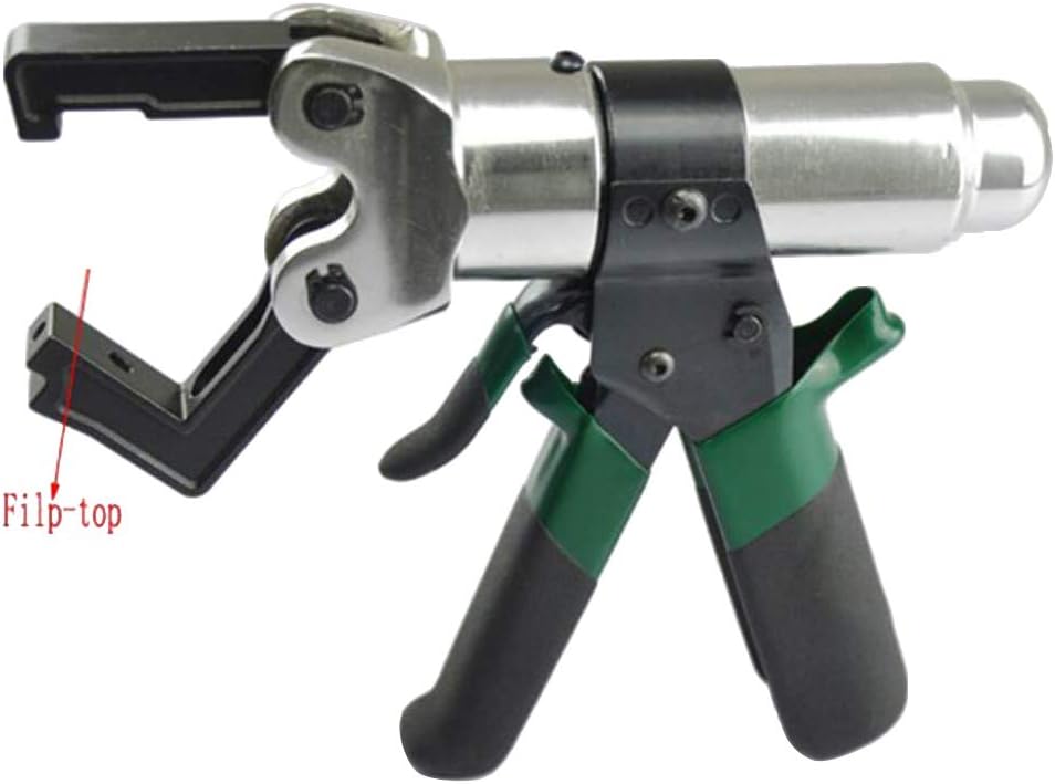 Hydraulic Crimping Tool with 180°Head Rotation, Hydraulic Crimper Cable Crimping Tool, Manual Hydraulic Wire Crimper Pliers