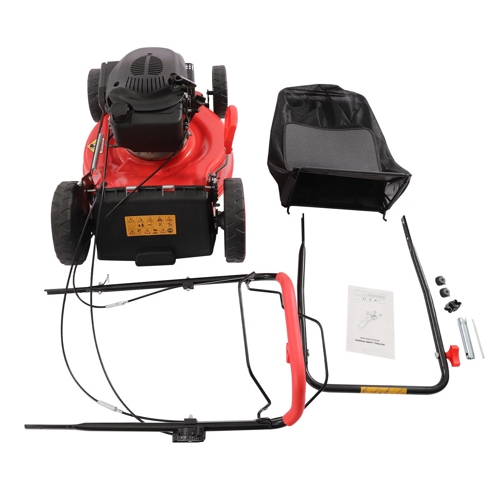 140cc High Wheel FWD Gas Walk Behind Self Propelled Lawn Mower 1.6L 20.5 in Cutting Width