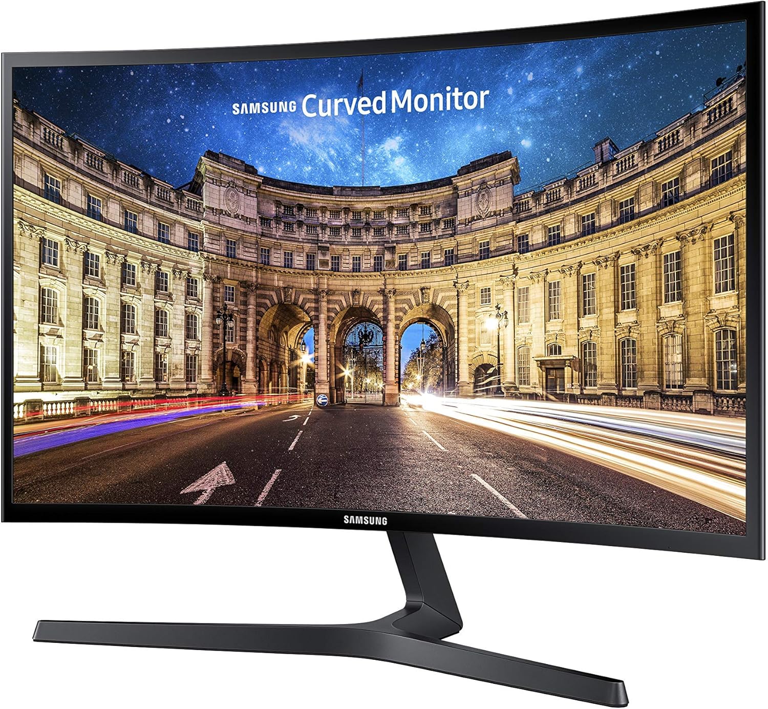 Samsung LC24F396FHNXZA 24-Inch Curved Monitor C24F396 (1920x1080 Full HD) (Renewed)