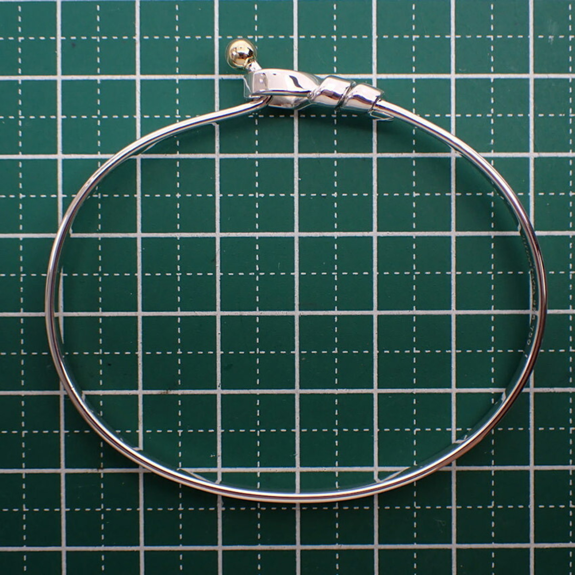 Pre-Owned TIFFANY Tiffany 925 750 combination hook & eye bangle (Good)