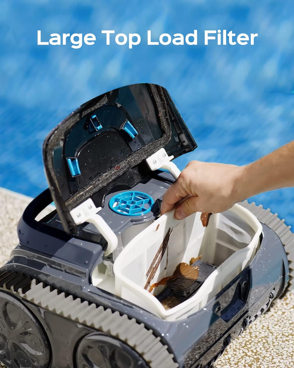 (2024 New) WYBOT S1 Premium Wall Climbing Cordless Pool Vacuum, Robotic Pool Cleaner Pool Robot with Smart Mapping, Powerful Suction, APP Mode, 180mins Runtime, Fast Charing Fit for Inground Pools