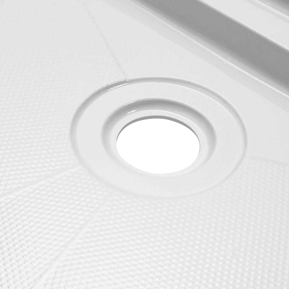 allen + roth Platform 60-in W x 30-in L with Right Drain Rectangle Shower Base SB6030R-W - Shop Hardware Tools Online Store