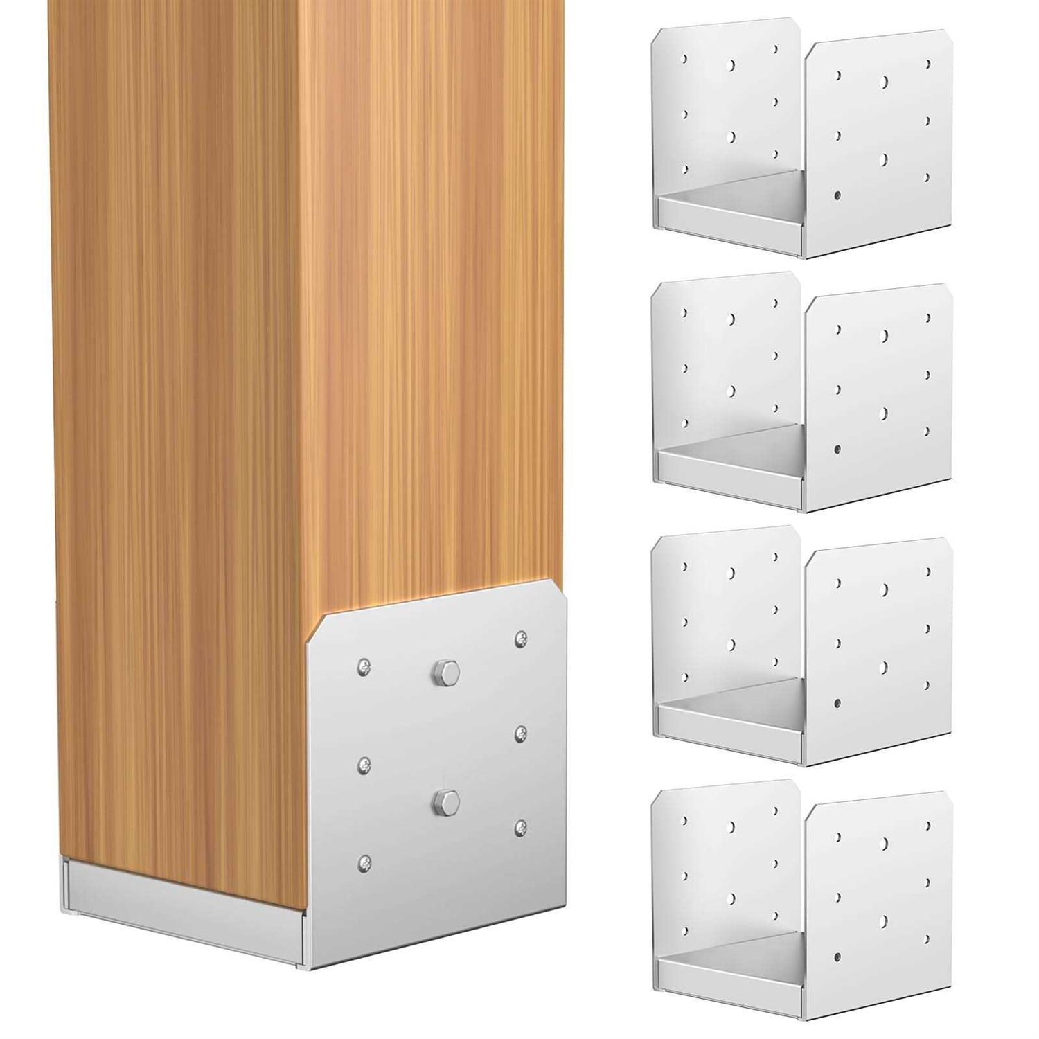 SPACEEUP Post Base 6x6 Post Anchor Adjustable Post Base Stainless Steel Concrete Post Anchor for Pavilion Deck Railing - Shop Hardware Tools Online Store