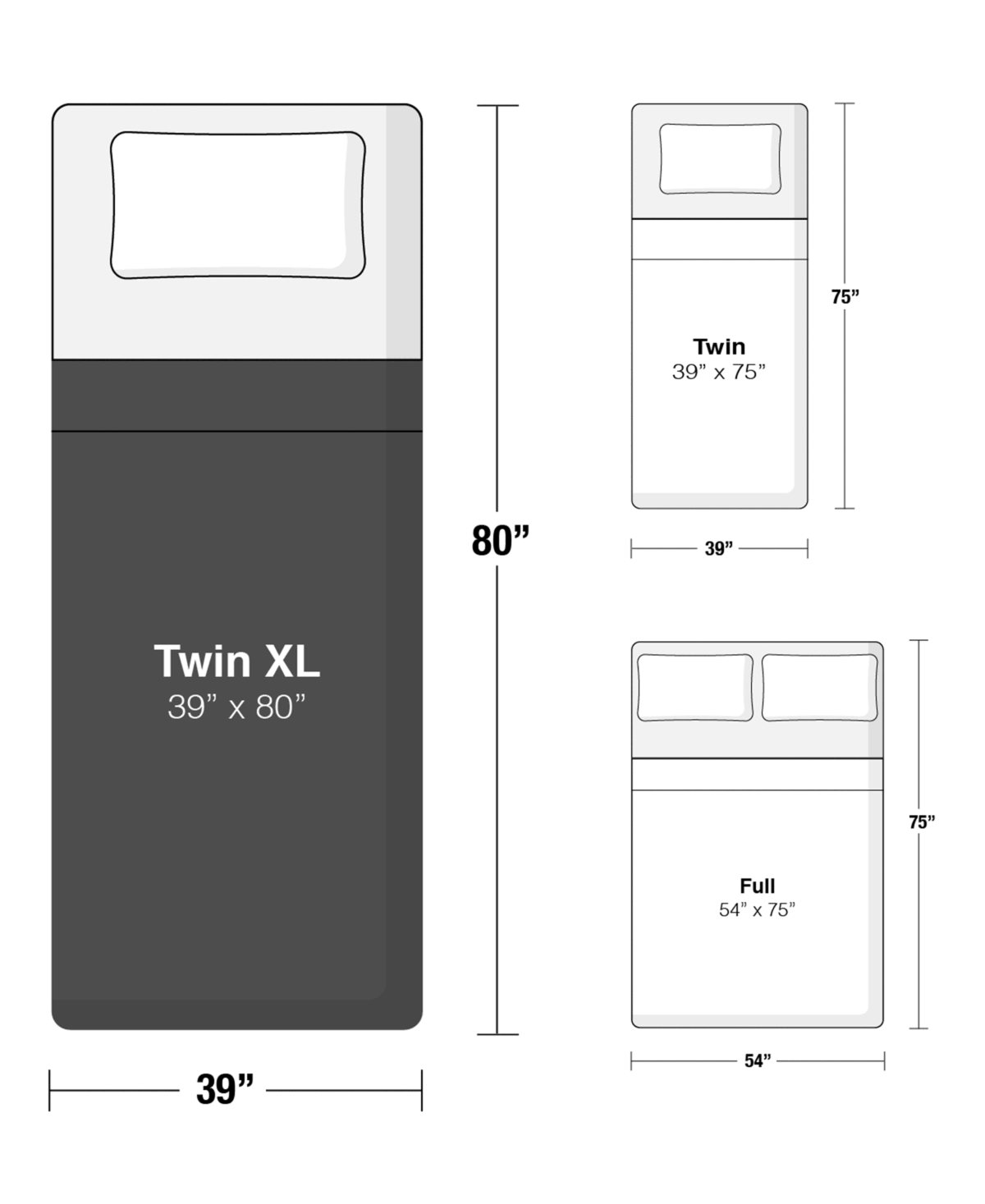 GhostBed Classic Memory Foam Mattress - Twin XL