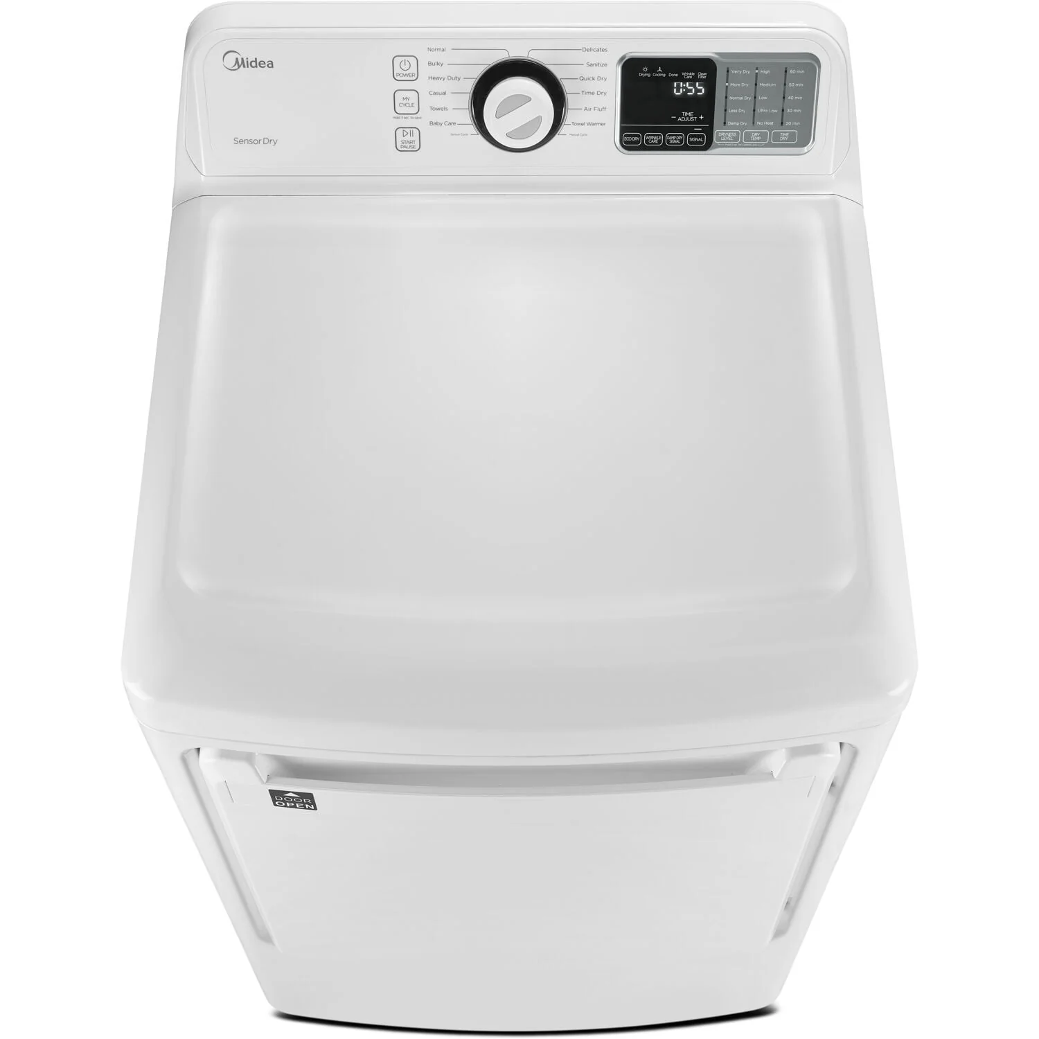 Midea 7.5-Cu. Ft. Front Load Electric Dryer, White