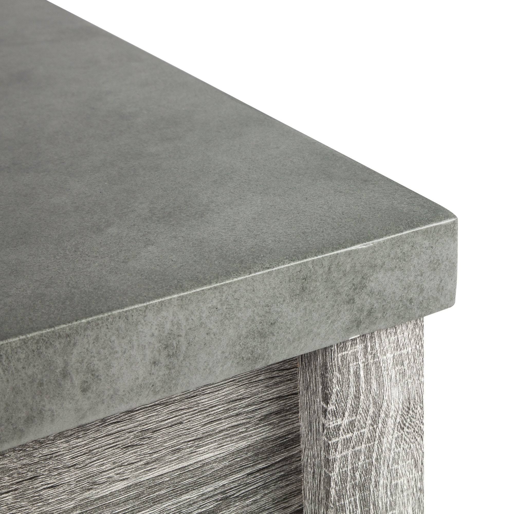 Saint Birch Cristopher Vanity Cabinet with 42-Inch Cement Top - Grey - Wood Finish/Natural Finish