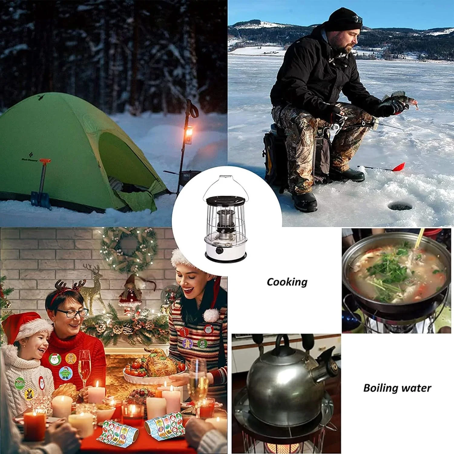 SLLINGLUO Portable Kerosene Heaters, Kerosene Heater Stove for Home and Camping and Fishing, Indoor and Outdoor,  (10000BTU, 6L)