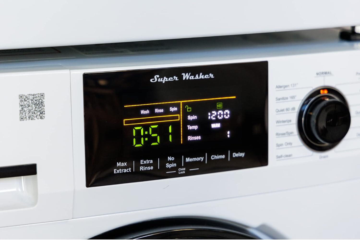 Equator Power Touch 18 lbs Compact 110V Washer +220V Vented Digital 4cf Dryer