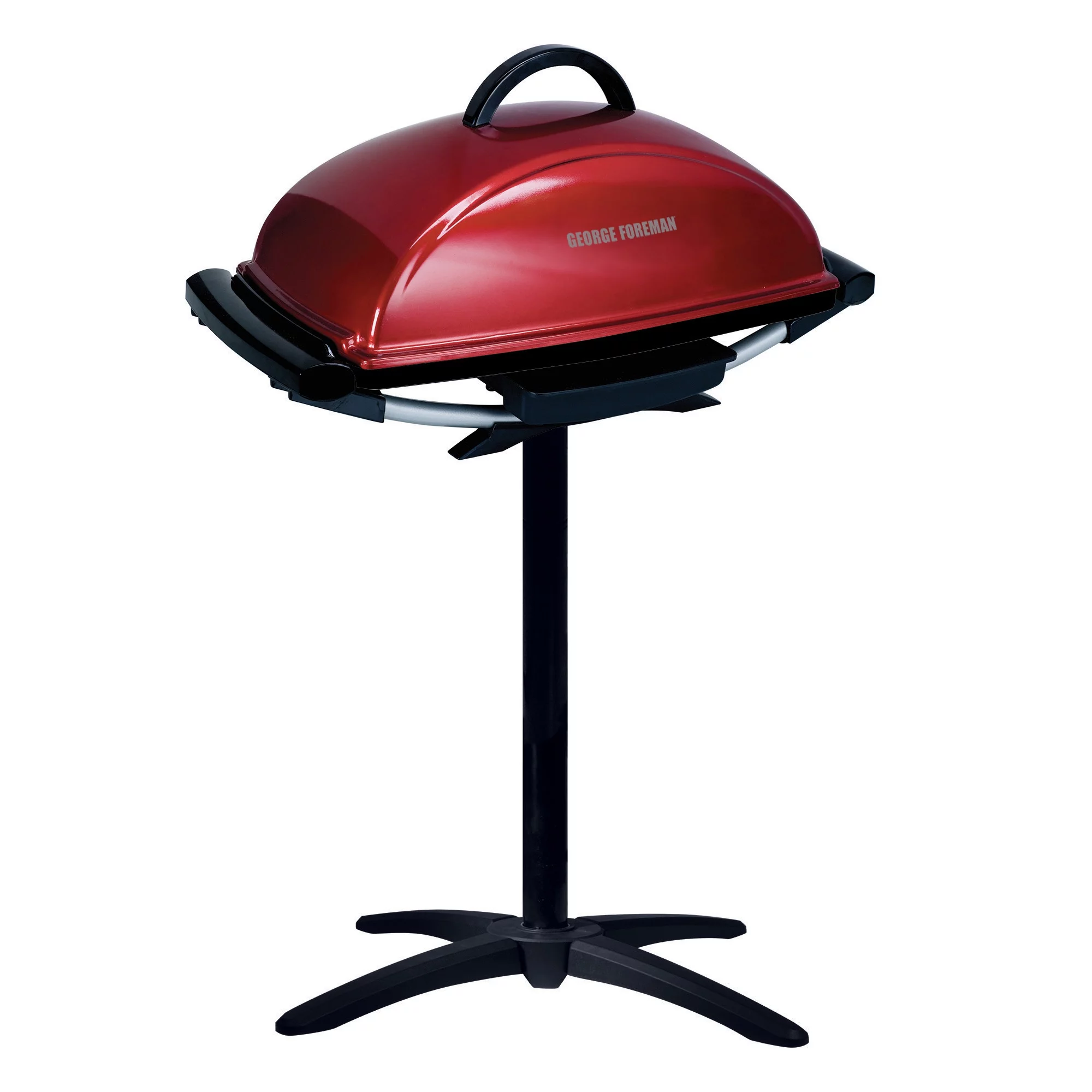 George Foreman 12-Serving Indoor/Outdoor Rectangular Electric Grill, Red, GFO201R-1
