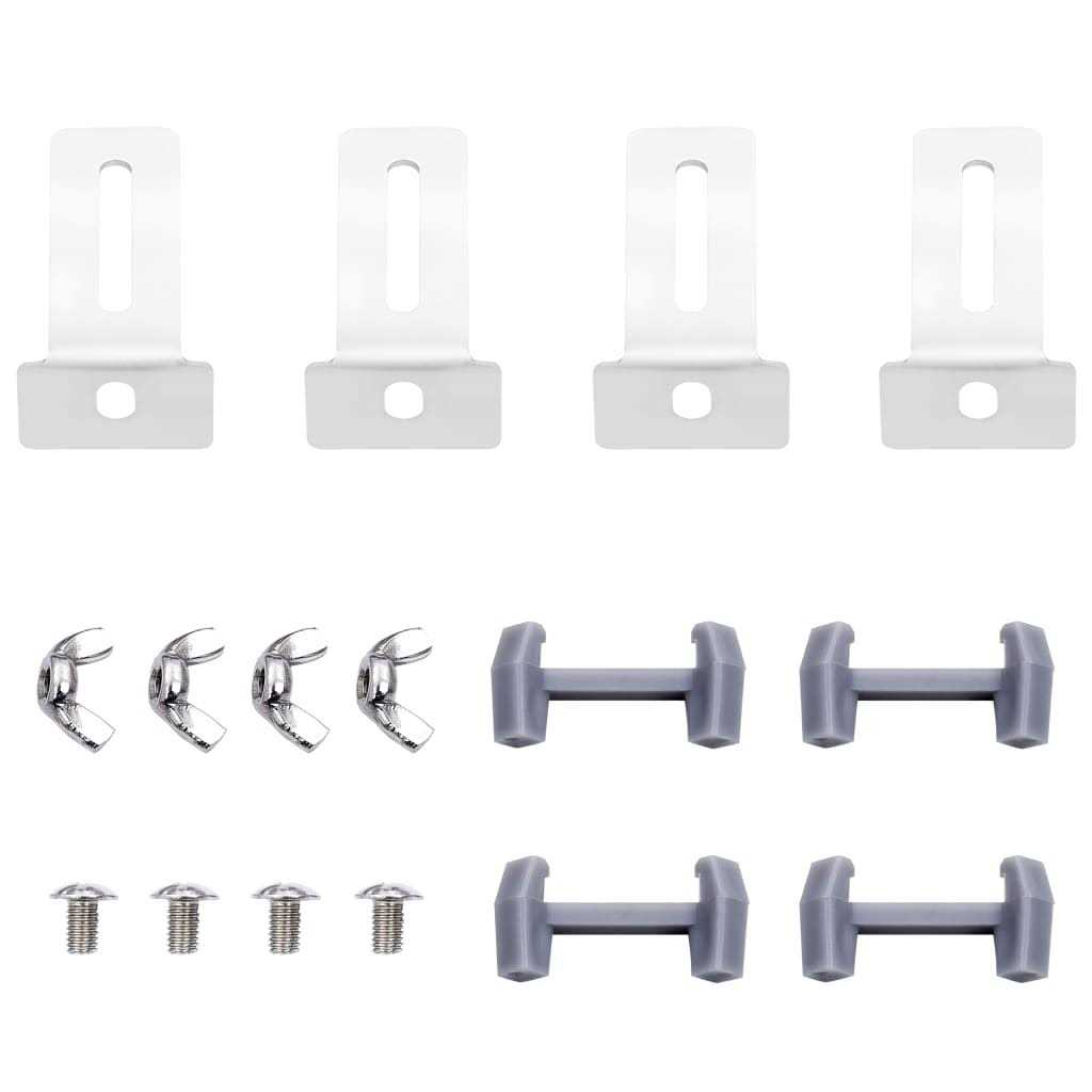 vidaXL 5 Bar Field Gate Steelx35.4 Silver - Shop Hardware Tools Online Store