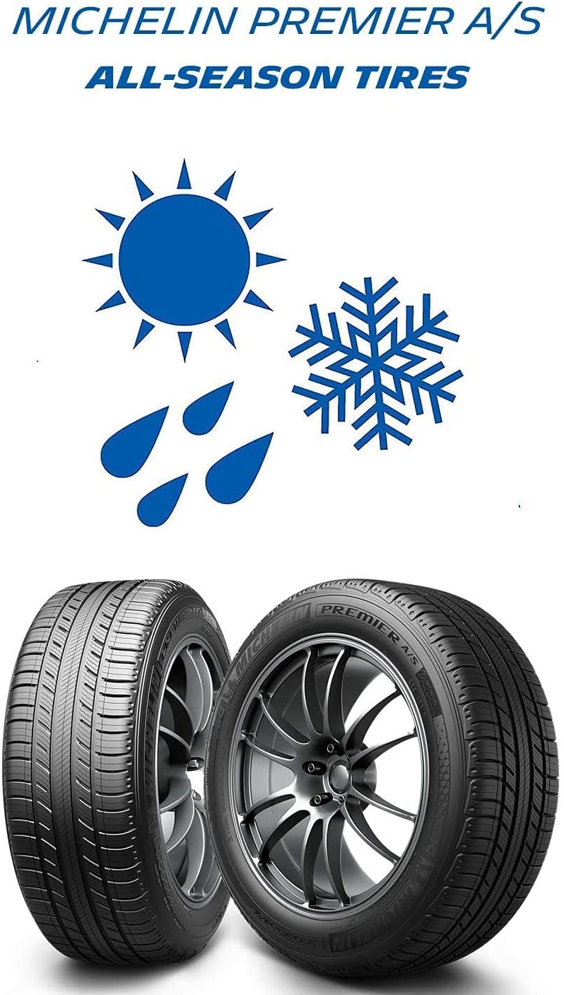 MICHELIN Premier A/S All-Season Radial Car Tire for Luxury Performance and Passenger Cars; 225/45R18 91V