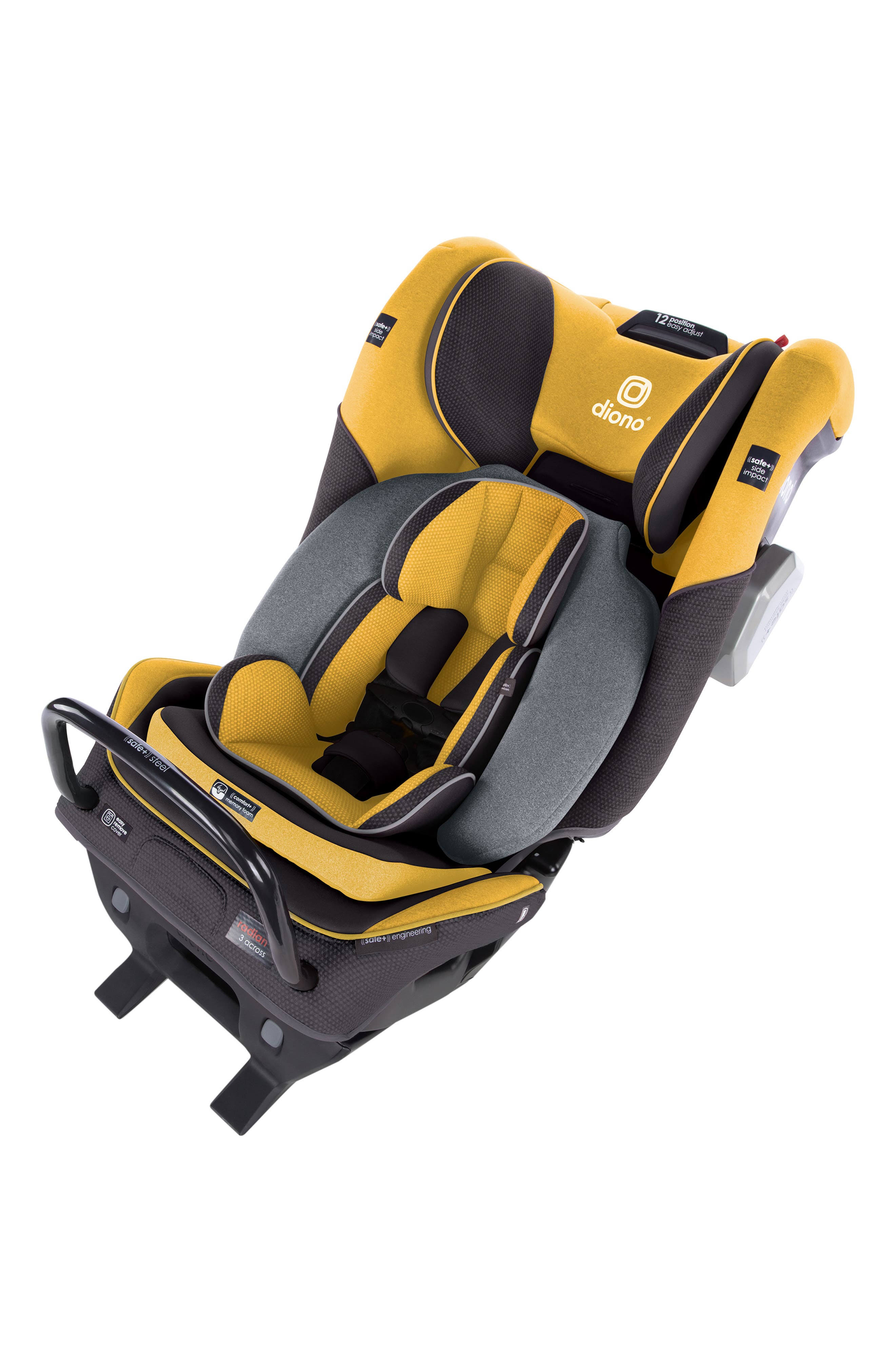 Diono Radian 3QXT All-in-One Convertible Car SEAT, Yellow Mineral