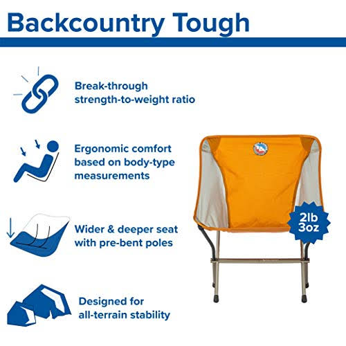 Big Agnes Mica Basin Camp Chair - Orange/Gray