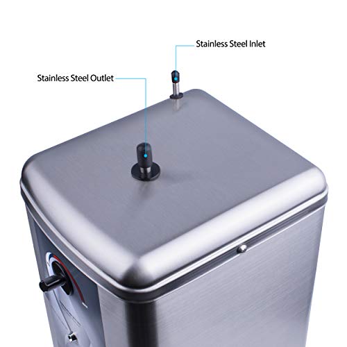 Ready Hot 40-RH-200-SS Instant Hot Water Dispenser System, 2.5 Quarts Manual Dial Tank Only, Stainless Steel