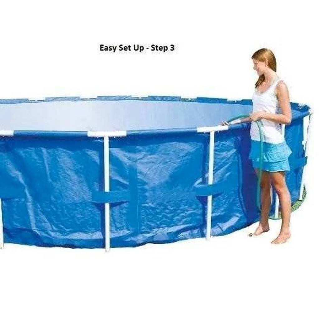 Bestway 15ft x 48in Steel Pro Frame Above Ground Pool w/Cartridge Filter Pump