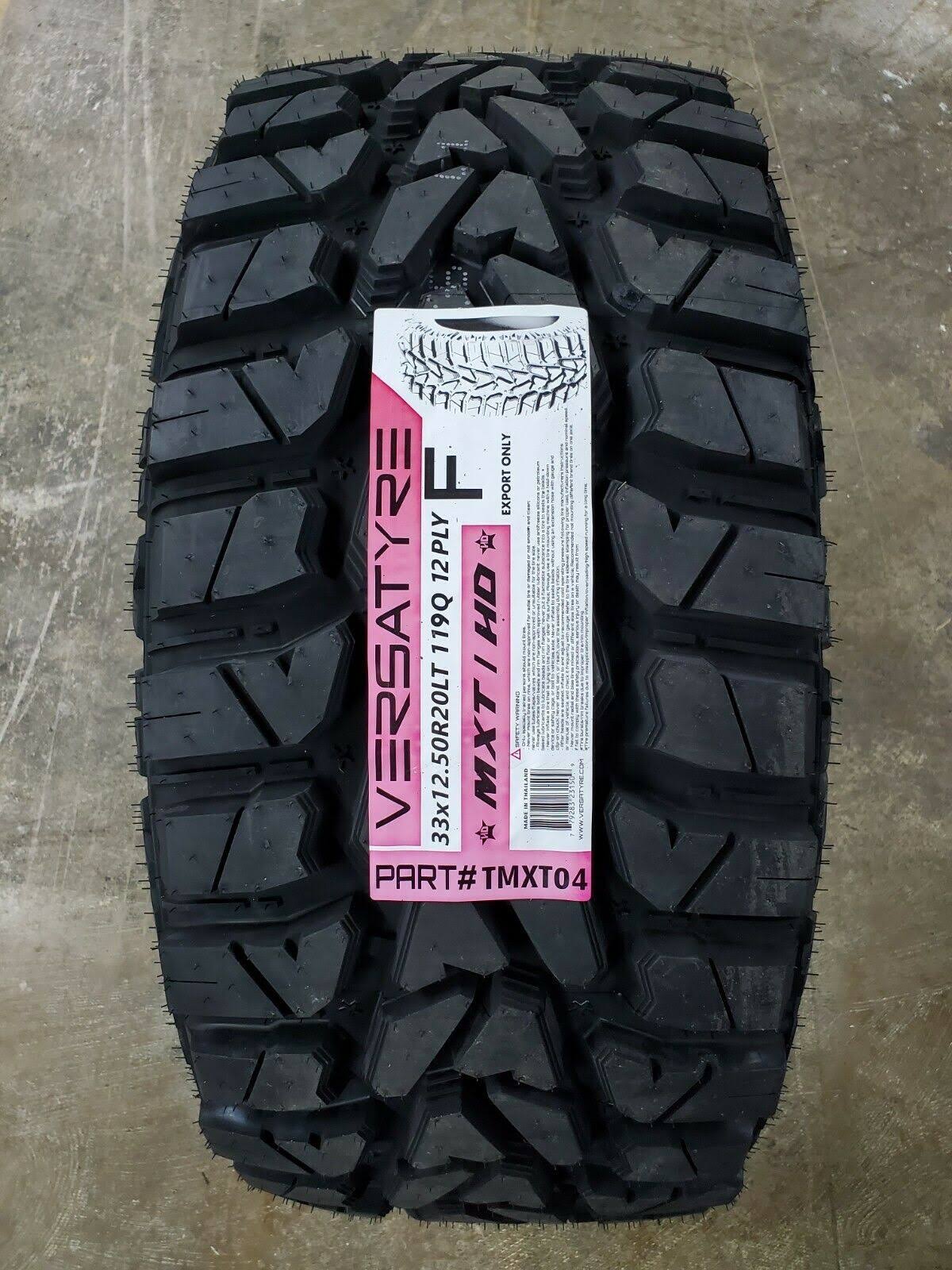 33x12.50R20 F (12 Ply) 119Q - Versatyre MXT/HD All-Terrain Tire