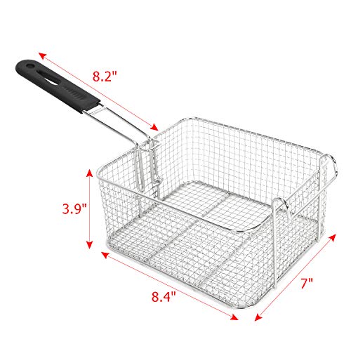 Deep Fryer with 2 Baskets，5000W Commercial Deep Fryer, 12L Electric Dual Tank Deep Fryer, Countertop Double Basket And Heavy duty Stainless Steel Electric Deep Fryer