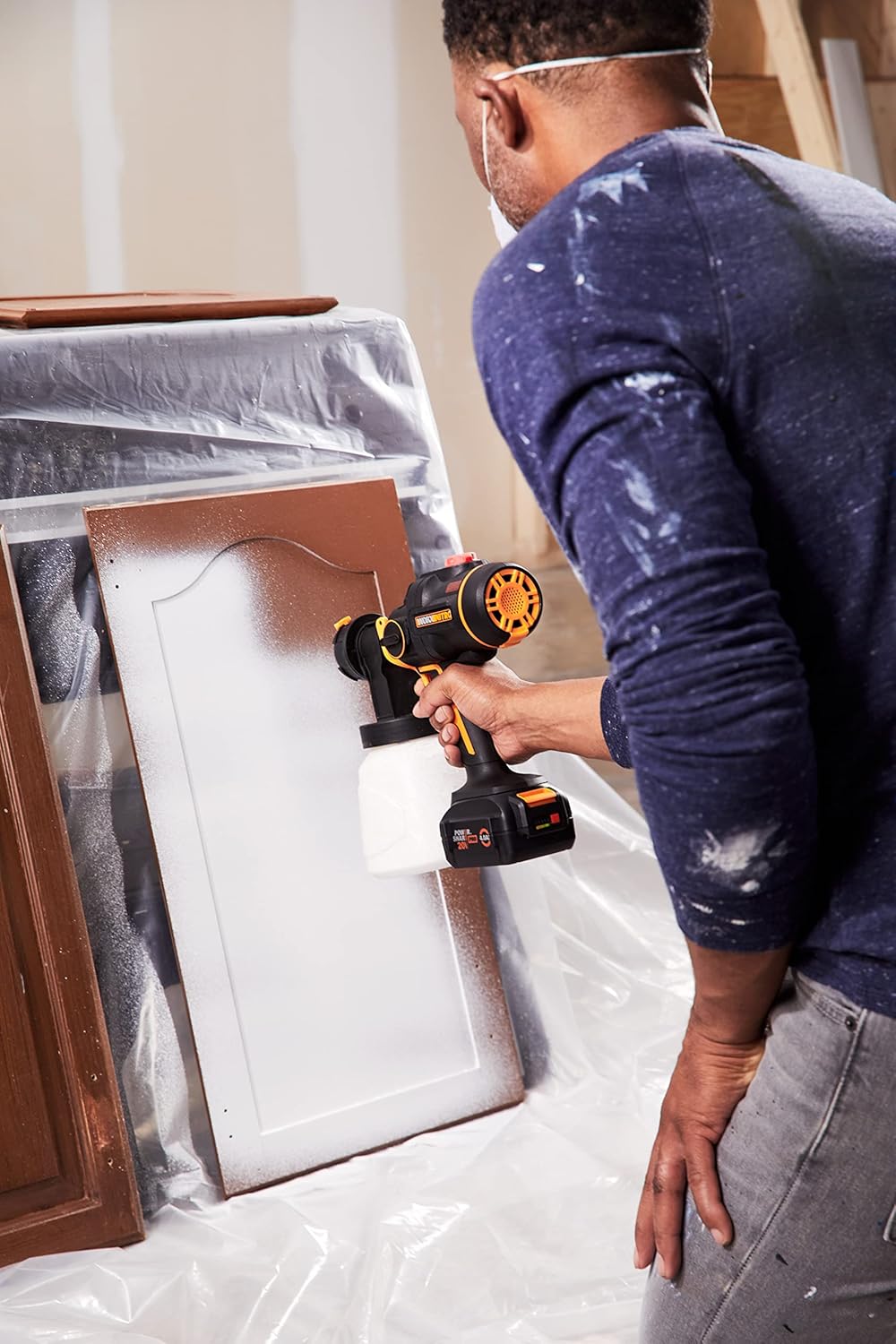 Worx NITRO 20V Cordless Paint Sprayer Power Share with Brushless Motor