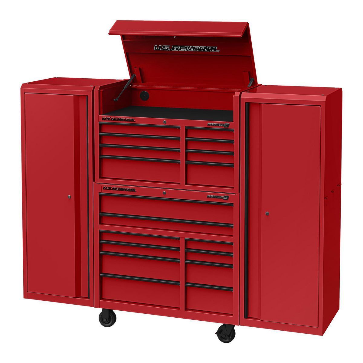 U.S. GENERAL 42 in. x 22 in. Top Chest, Series 3, Black