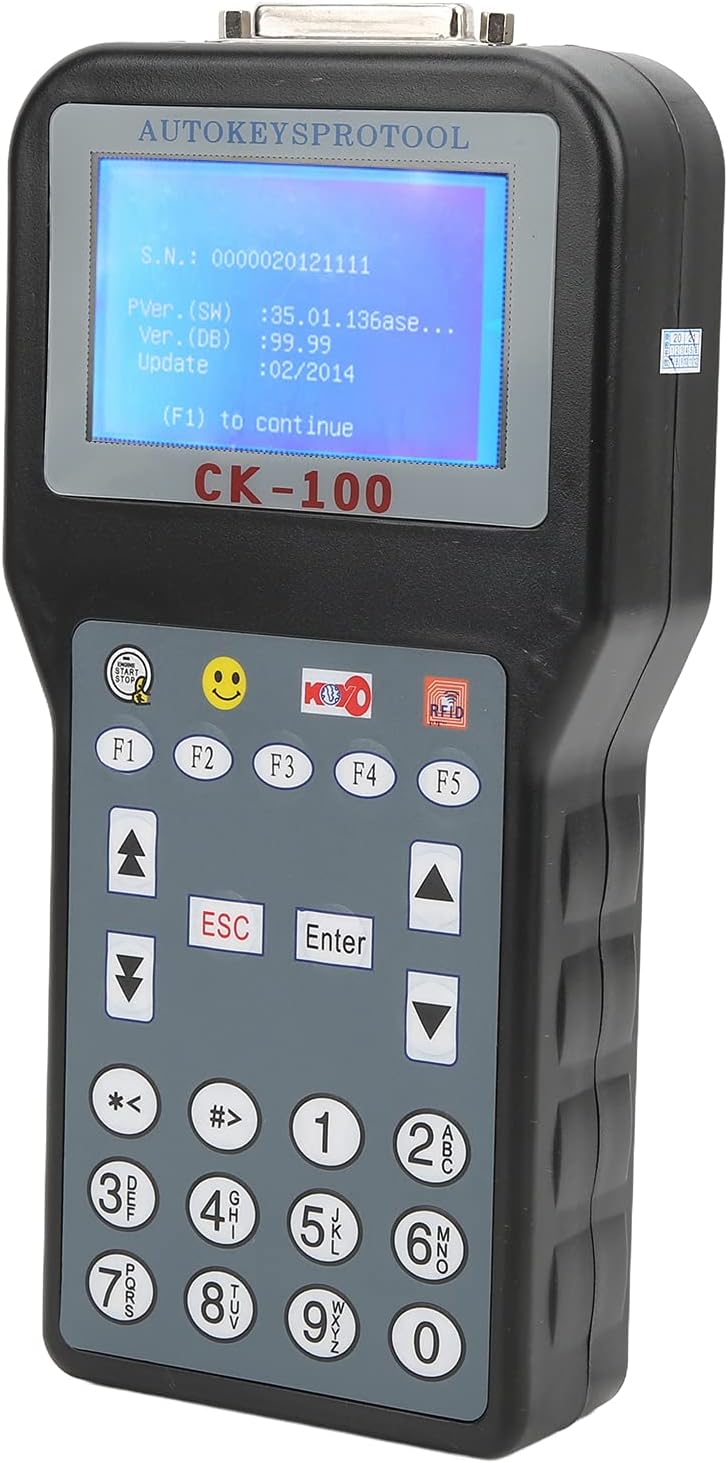 Auto Key Programmer Programming Tool,Car Key Programmer with 1024 Tokens Replacement for Alfa Remeo US Plug 100‑240V Car Accessory