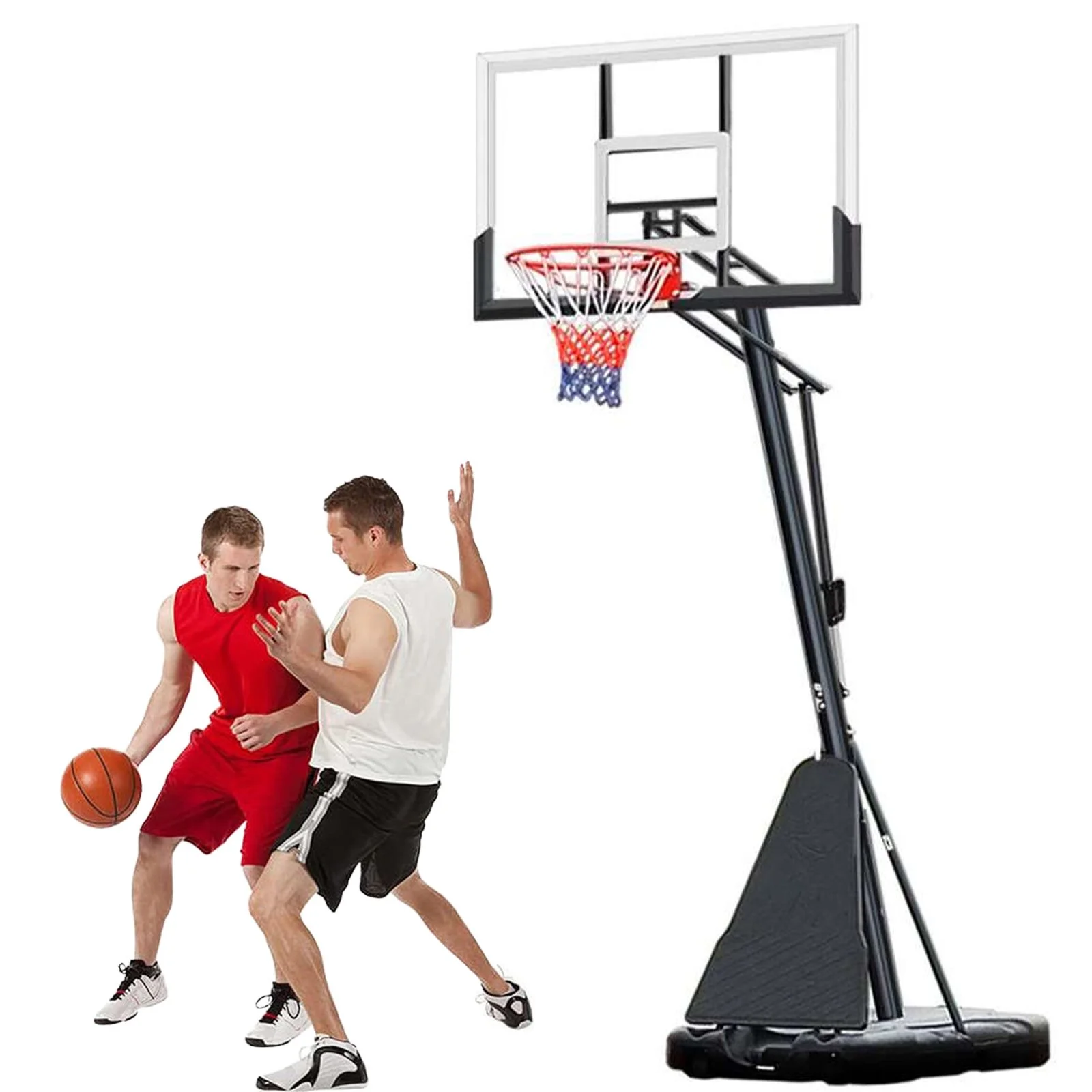 Inolait 54 In. Impact Adjustable Portable Basketball Hoop System
