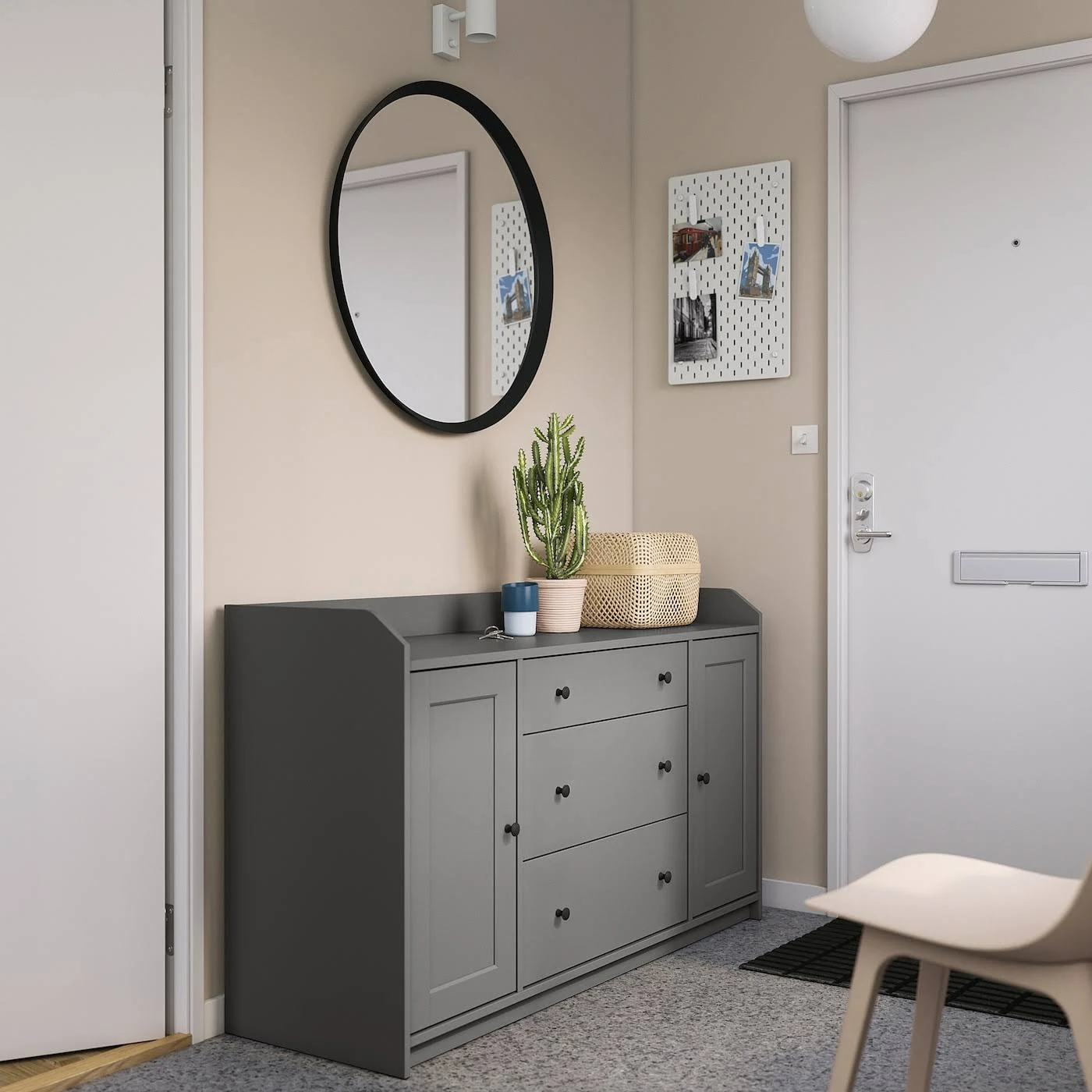 IKEA - HAUGA Sideboard, Gray, 55 1/8x33 1/8