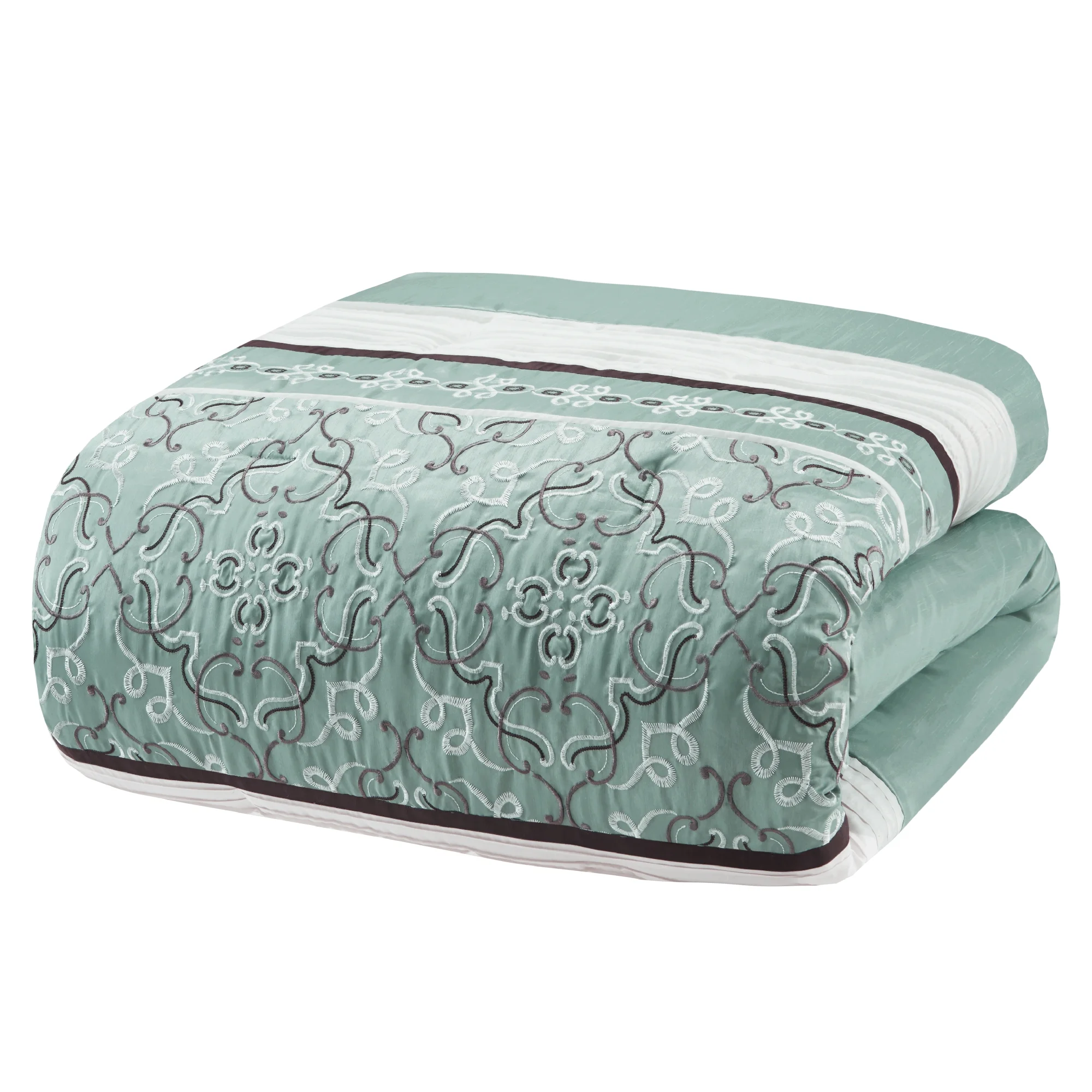 Home Essence Seafoam 24 Piece Room in a Bag, Cal King