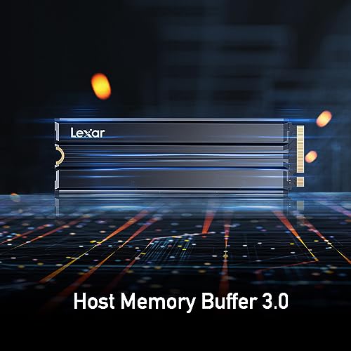 Lexar 2TB NM790 SSD with Heatsink PCIe Gen4 NVMe M.2 2280 Internal Solid State Drive, Up to 7400/6500 MB/s Read/Write, Compatible with PS5, for Gamers and Creators, Black (LNM790X002T-RN9NU)