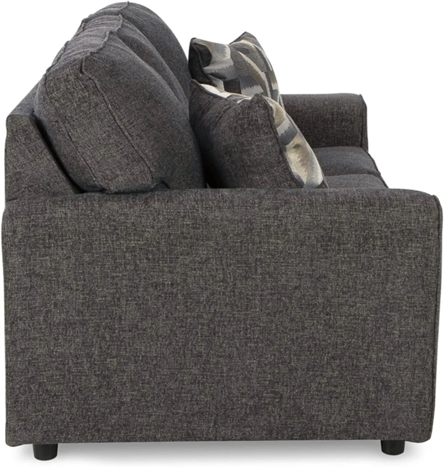 Ashley Furniture Cascilla Contemporary Fabric & Wood Sofa in Gray