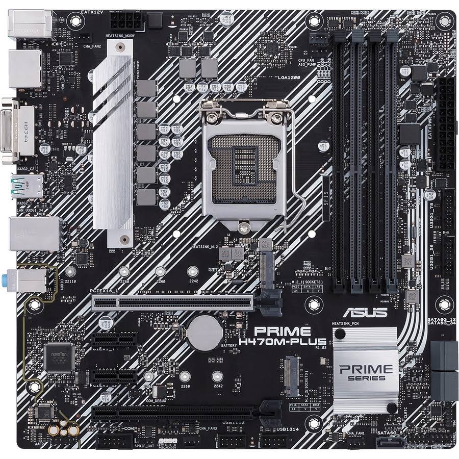 Asus Prime H470M-PLUS/CSM Motherboard