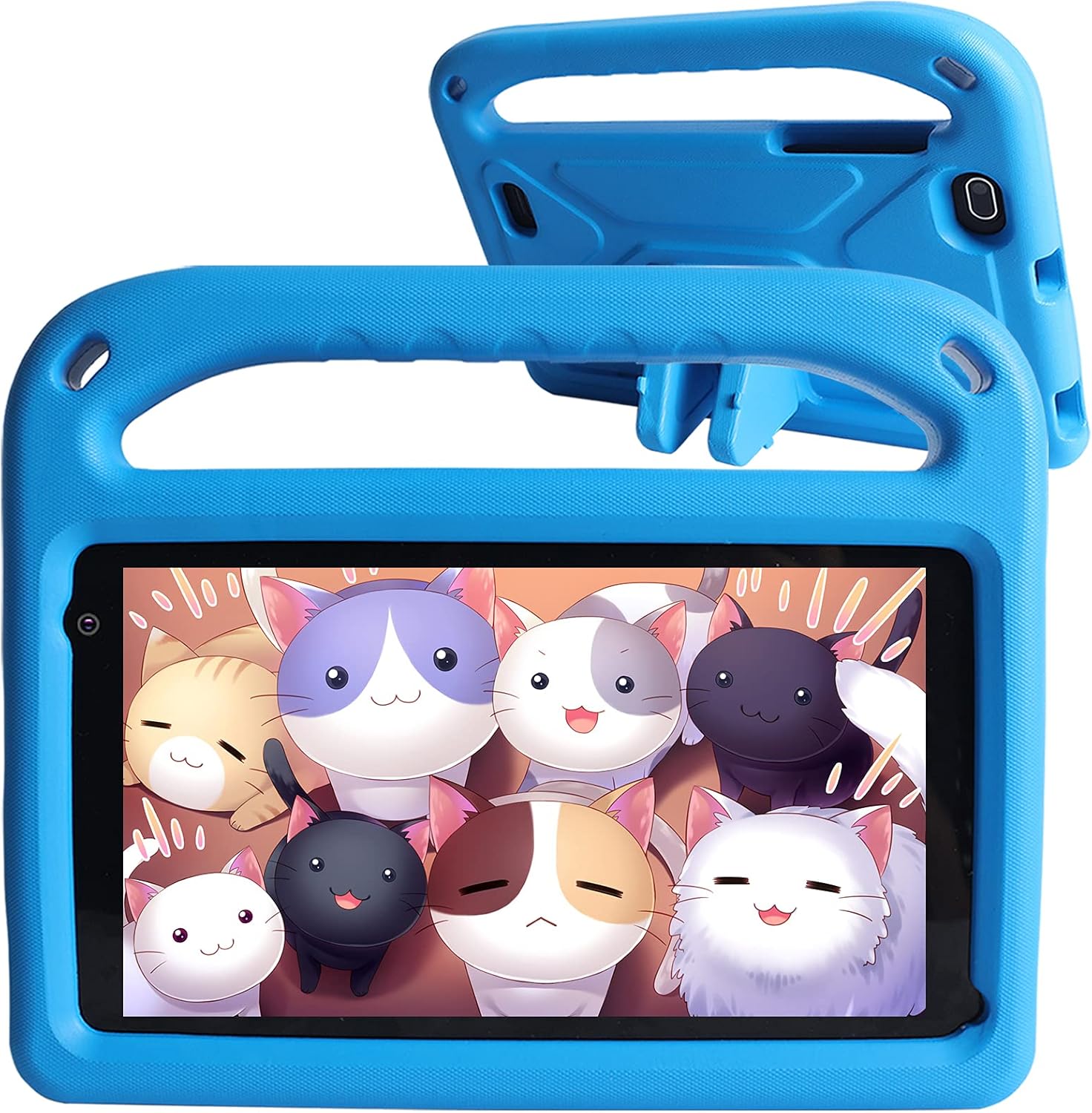 Tablet for Kids GOODTEL G7 7in 32GB ROM 128GB Extended Memory, Android 11 Go Kids Tablet Quad-Core, Google Play Pre Installed, Parental Control Mode, IPS HD Display, Kid Shock-Proof Case (Blue)