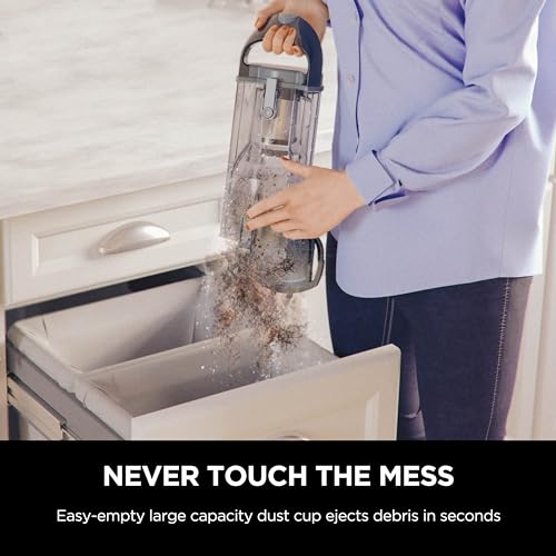 Shark | Pet Cordless Vacuum Cleaner | LED Headlights | Removable Handheld Vacuum for Pet Hair | Crevice Tool & Pet Multi-Tool Included | 40min Runtime | For Carpet & Hard Floors | Grey | IX141
