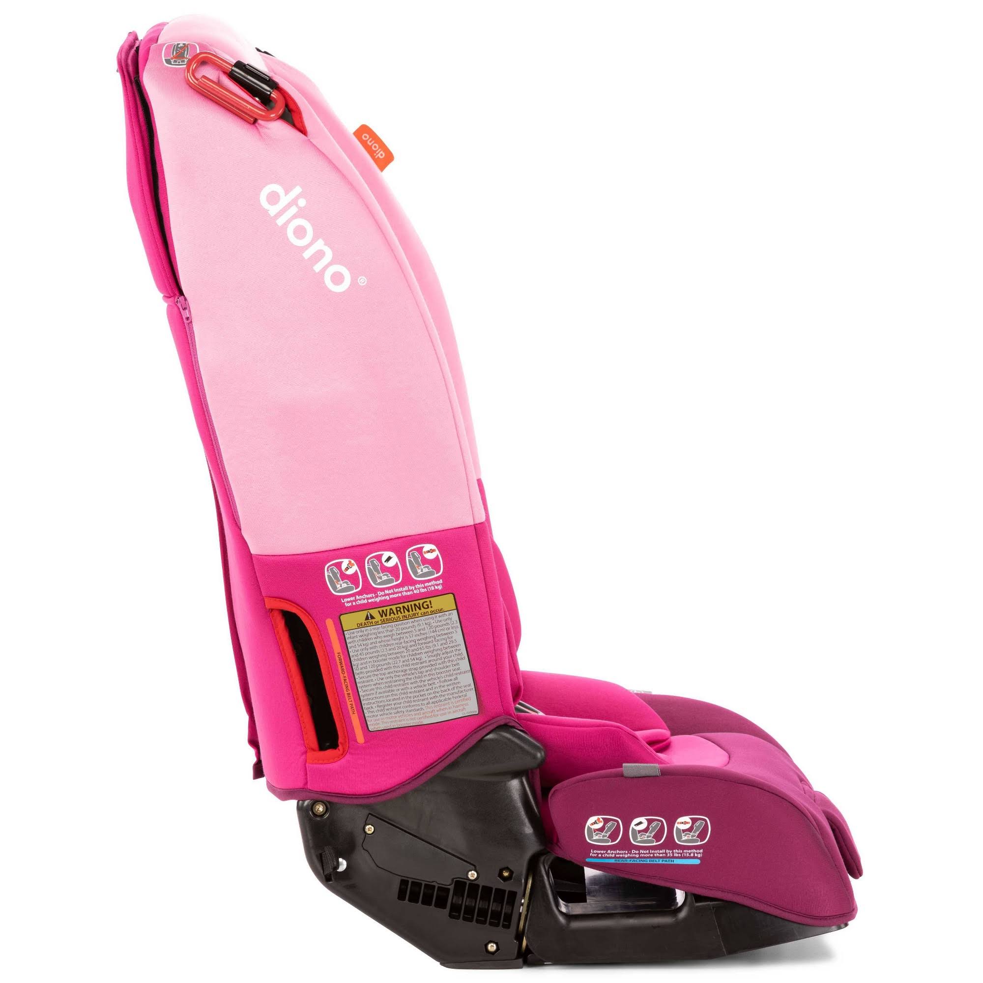 Diono Radian 3 RX All-in-One Convertible Car SEAT, Pink