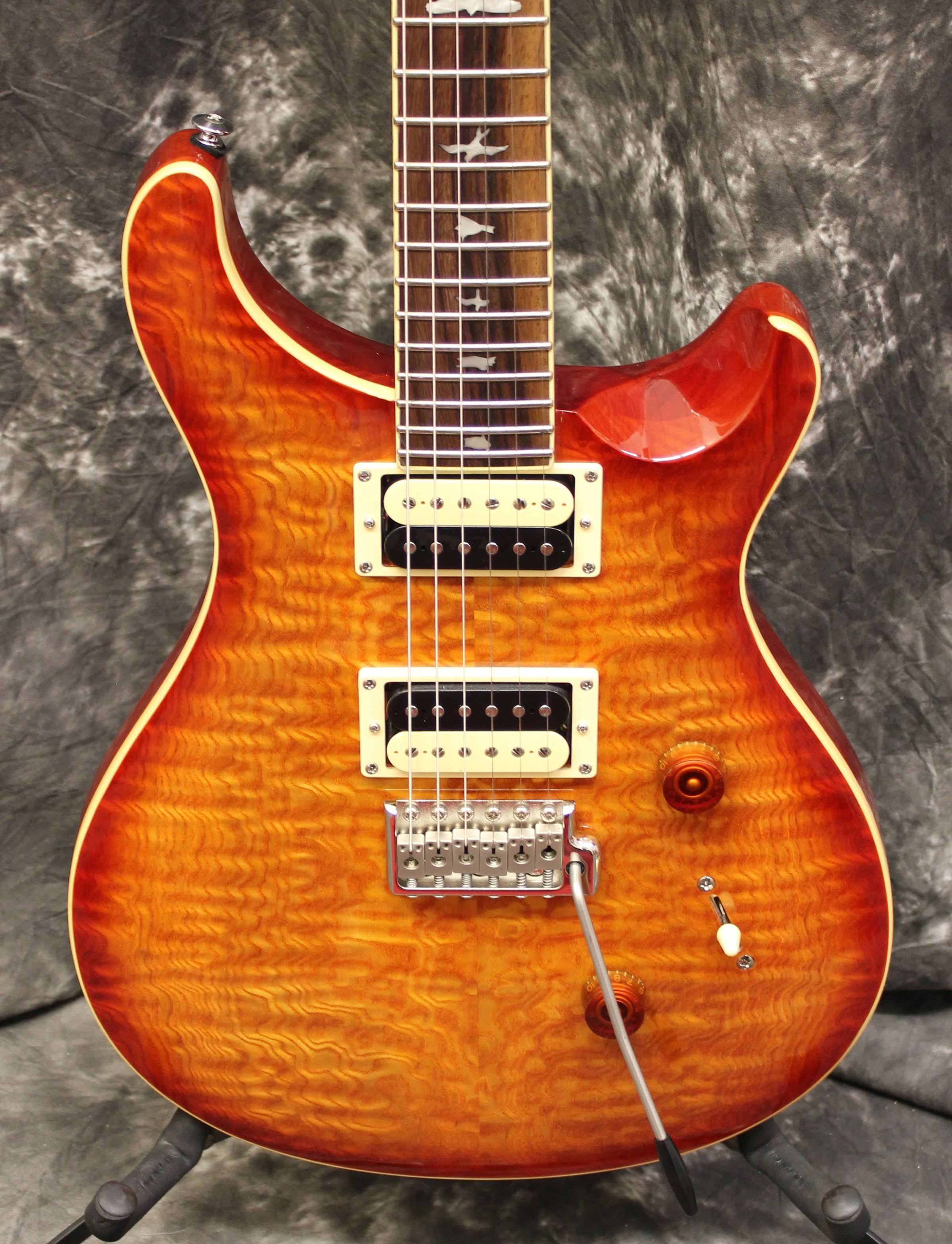 PRS SE Custom 24 Burled Ash - Vintage Sunburst