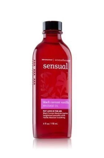 Bath u0026 Body Works Black Currant Vanilla Massage Oil Full Size