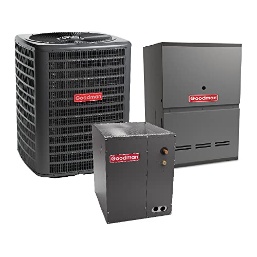 Goodman 15 SEER2 Air Conditioner and 80,000 BTU 80% AFUE Variable-Speed Gas Furnace Downflow System