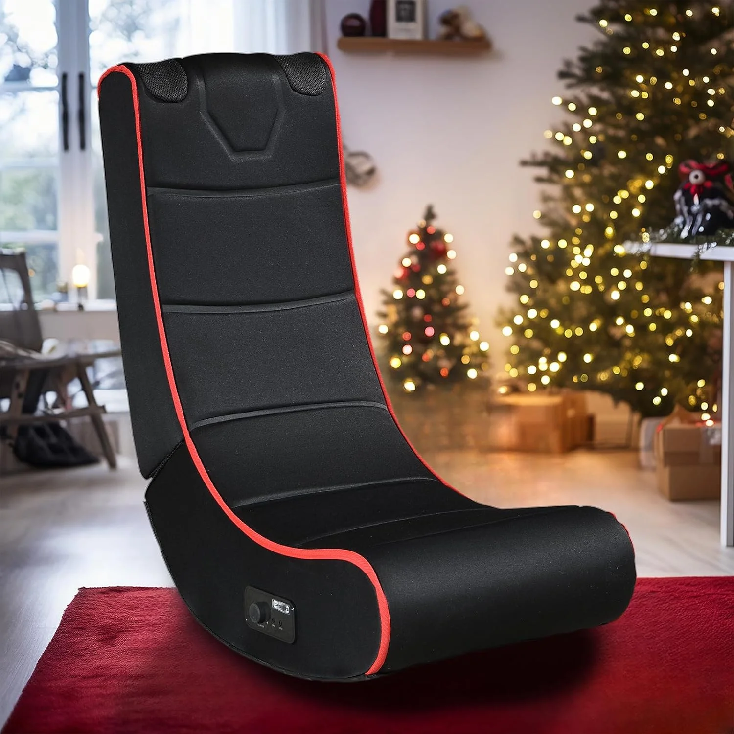 Video Gaming Chair  Floor Chair Rocker for TV  Reading  Playing Video Games with Back Support  Adjustable Foldable Backrest Meditation Soft Rocker Chair for Teens and Adults