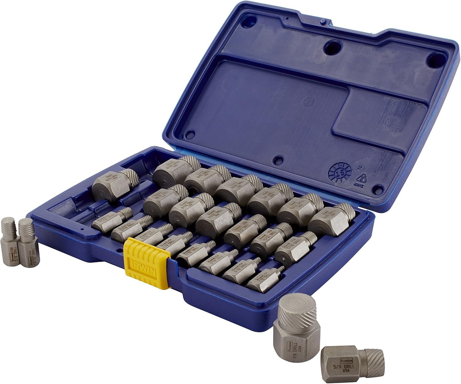 IRWIN Screw Extractor Set, Hex Head, Multi-Spline, 25-Piece (53227) Pack of 2