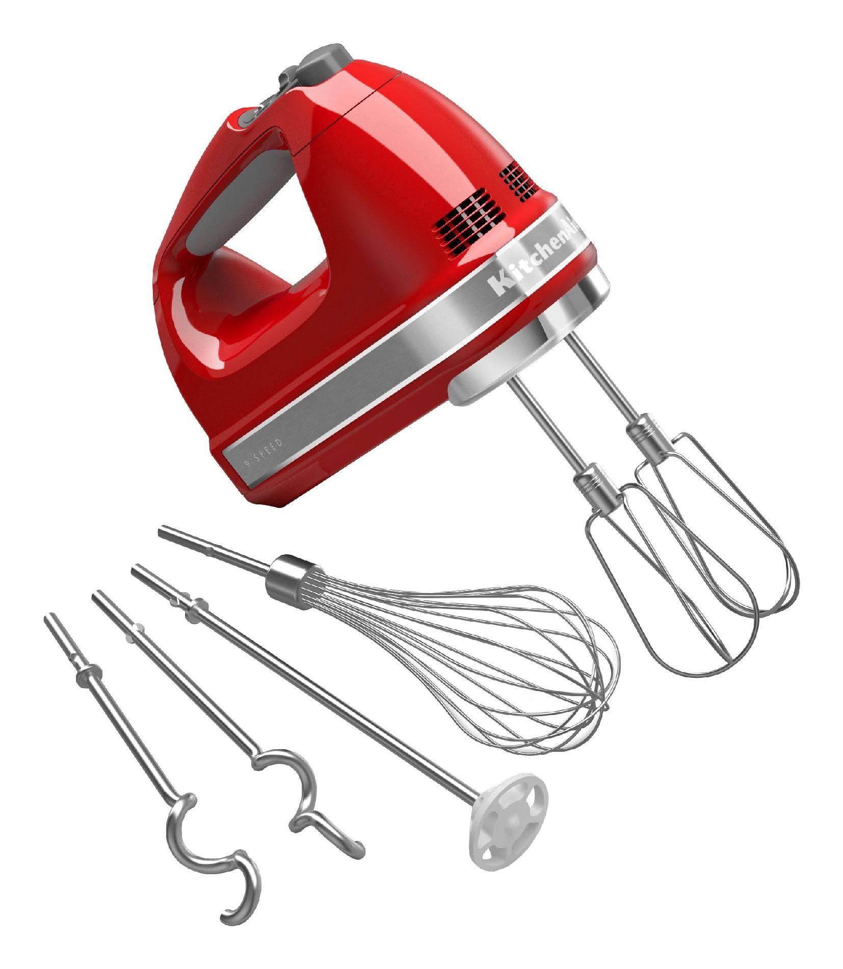 KitchenAid 9 Speed Hand Mixer - Empire Red