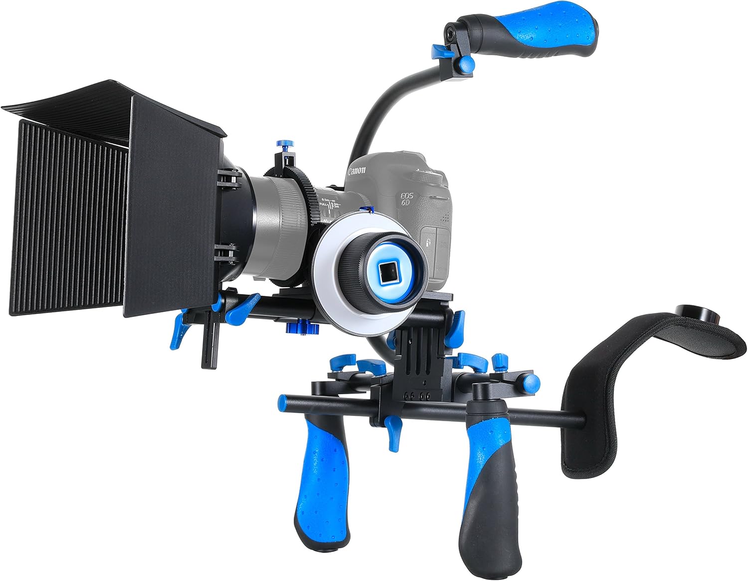 Morros DSLR Rig Movie Kit Shoulder Mount Rig with Follow Focus and Matte Box for All DSLR Cameras and Video Camcorders
