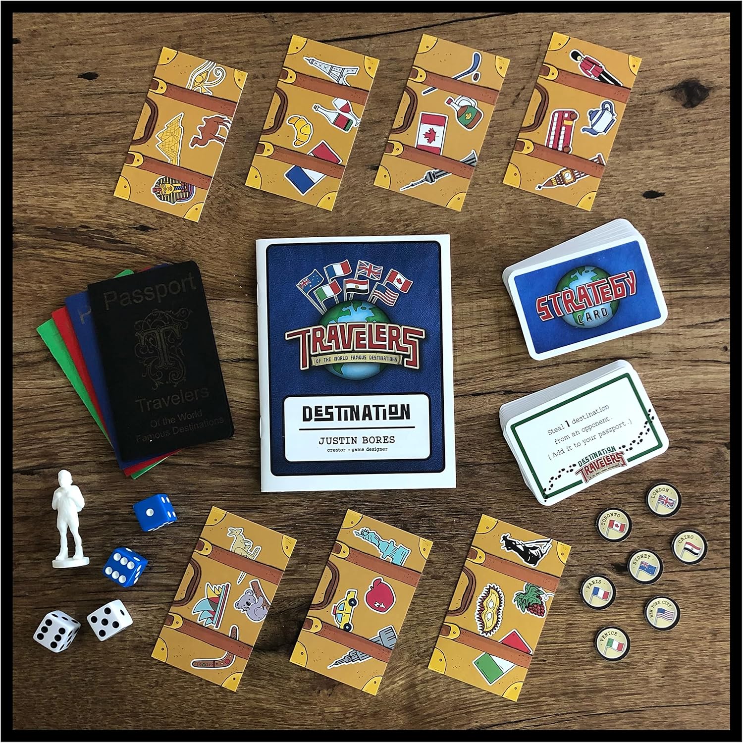 Strategy Board Game | Travelers Board Game| Board Game for Adults, Teens, and Family | Ages 13+ | 2-4 Players | 2-8 Players with Expansion Pack of 2