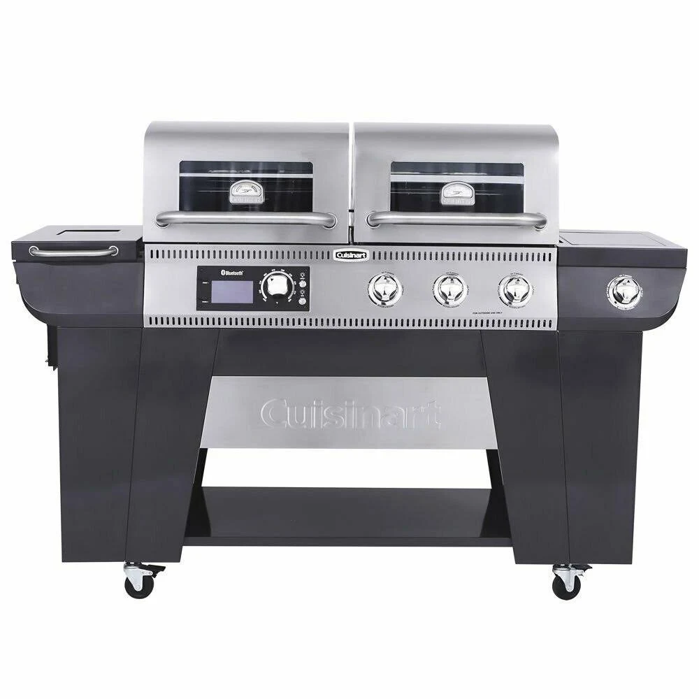 Cuisinart Twin Oaks Dual Function Pellet and GAS Grill, Size: 900 Square Inches